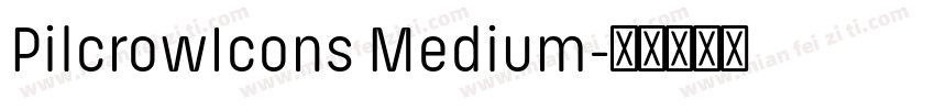 PilcrowIcons Medium字体转换